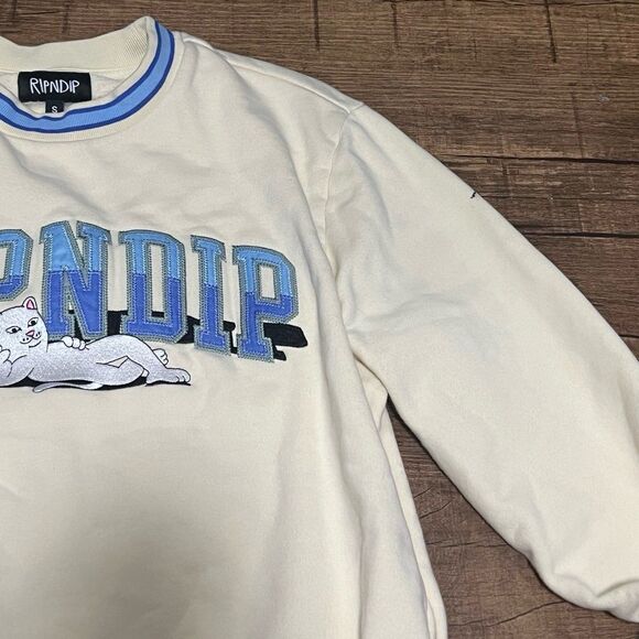 Rip n dip Team Spirit Embroidered Crew Neck Sweatshirt - Picture 2 of 2